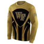 wake forest demon deacons concentric lines gold black hoodie best selling