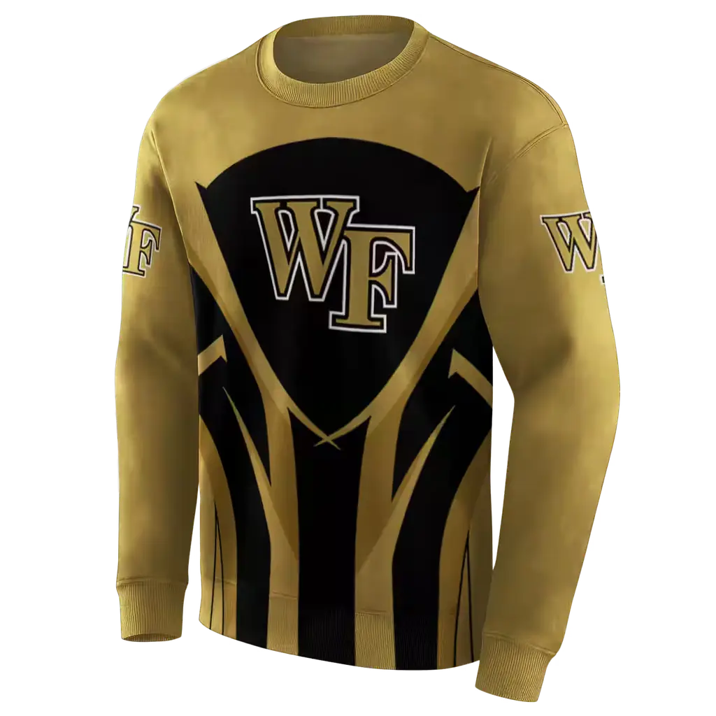 wake forest demon deacons concentric lines gold black hoodie new arrival wake forest demon deacons concentric lines gold black hoodie new arrival