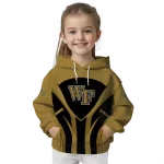 wake forest demon deacons concentric lines gold black hoodie best selling