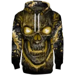 wake forest demon deacons demonic skull gold black hoodie best selling