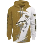 wake forest demon deacons dynamic slash gold white hoodie best selling