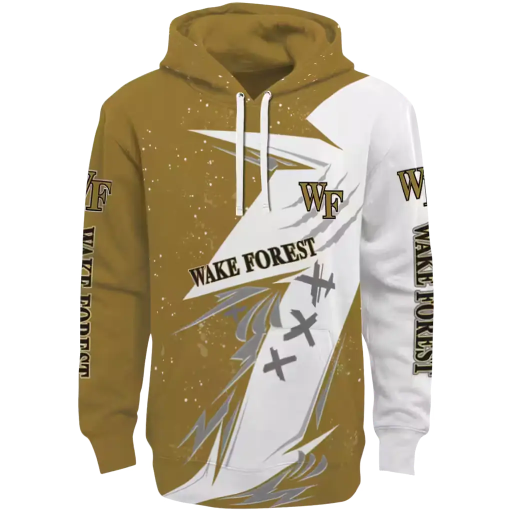 wake forest demon deacons dynamic slash gold white hoodie best selling wake forest demon deacons dynamic slash gold white hoodie best selling