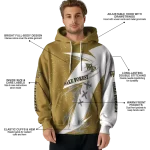 wake forest demon deacons dynamic slash gold white hoodie best selling