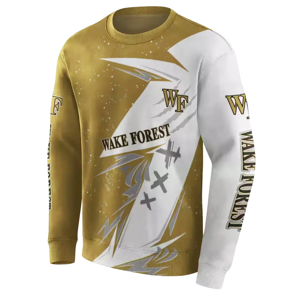 wake forest demon deacons dynamic slash gold white hoodie new arrival wake forest demon deacons dynamic slash gold white hoodie new arrival