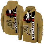 wake forest demon deacons football heartbeat gold hoodie best selling