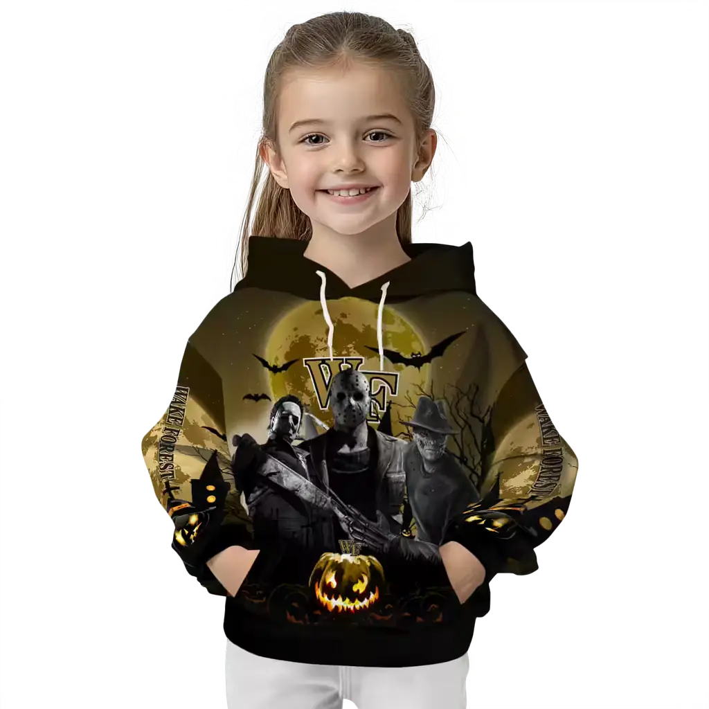 wake forest demon deacons halloween vibes gold black hoodie top rated wake forest demon deacons halloween vibes gold black hoodie top rated