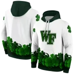 wake forest demon deacons lucky motif white green hoodie best selling