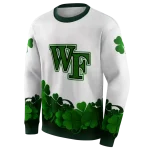 wake forest demon deacons lucky motif white green hoodie best selling