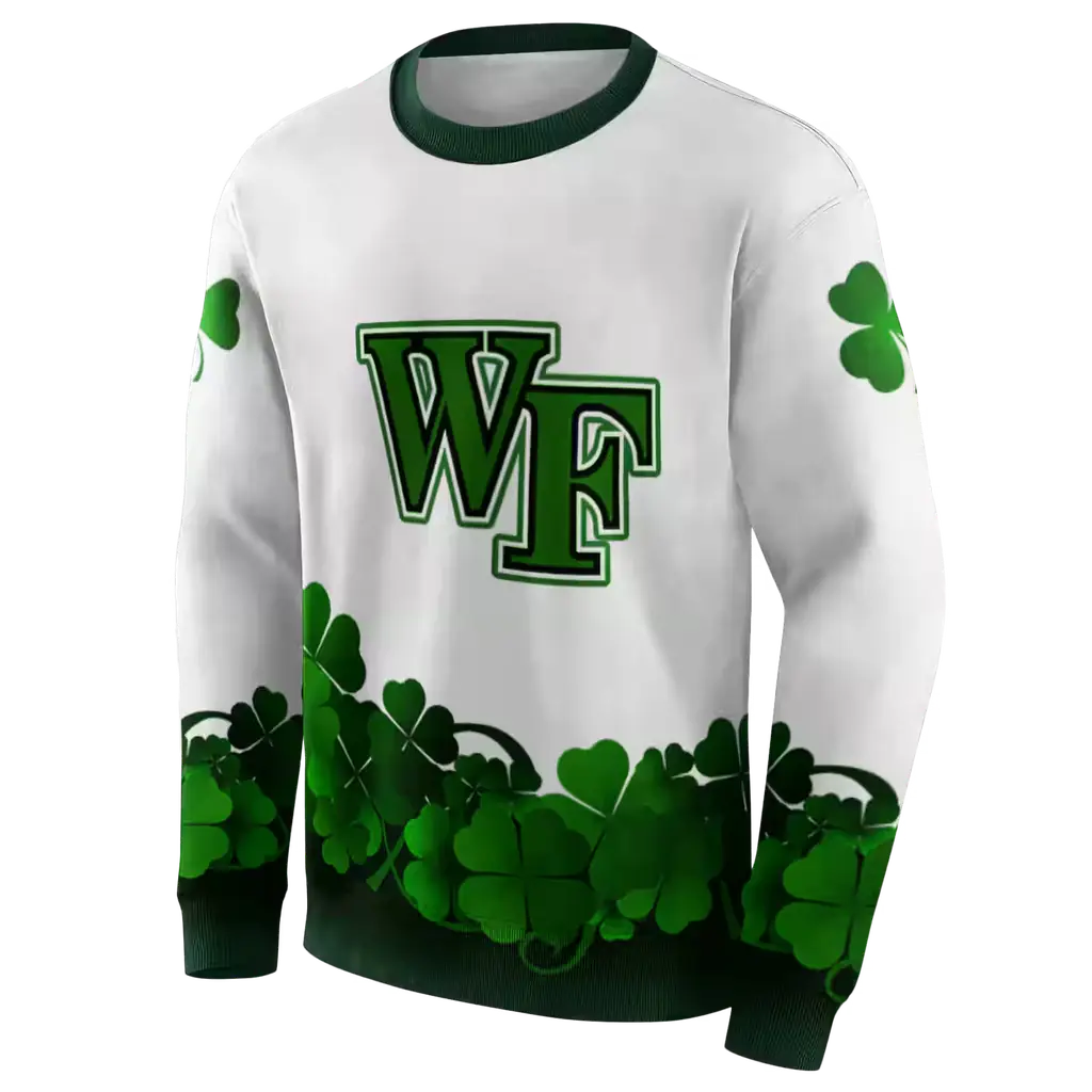 wake forest demon deacons lucky motif white green hoodie new arrival wake forest demon deacons lucky motif white green hoodie new arrival