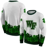 wake forest demon deacons lucky motif white green hoodie best selling