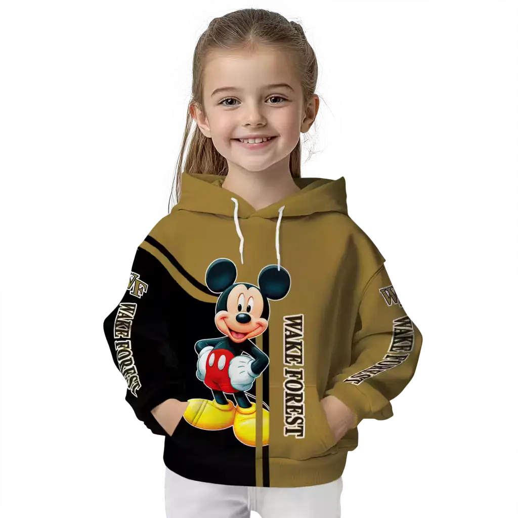 wake forest demon deacons mickey mouse gold black hoodie top rated wake forest demon deacons mickey mouse gold black hoodie top rated