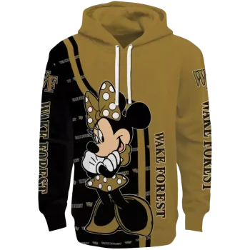 wake forest demon deacons minnie mouse gold hoodie best selling