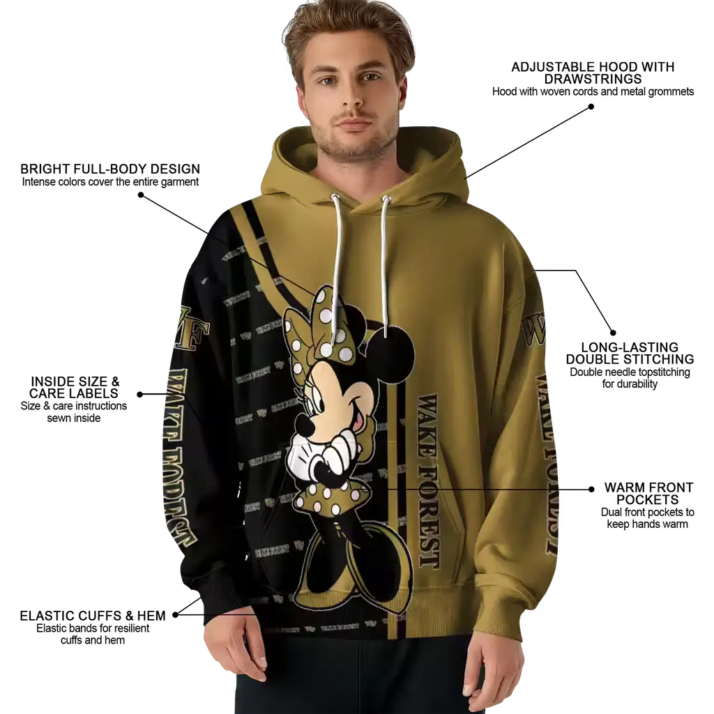 wake forest demon deacons minnie mouse gold hoodie latest model wake forest demon deacons minnie mouse gold hoodie latest model