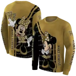 wake forest demon deacons minnie mouse gold hoodie best selling