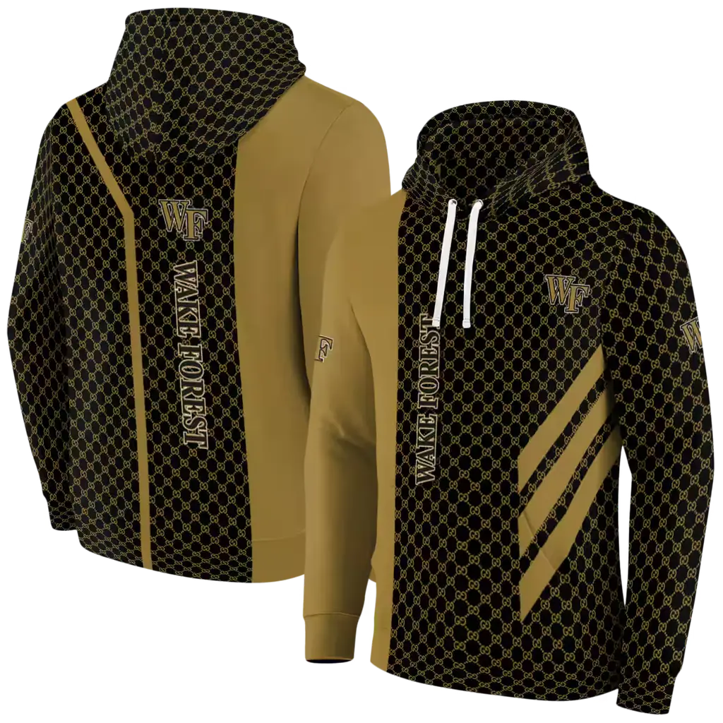 wake forest demon deacons monogram pattern gold hoodie fashion forward wake forest demon deacons monogram pattern gold hoodie fashion forward