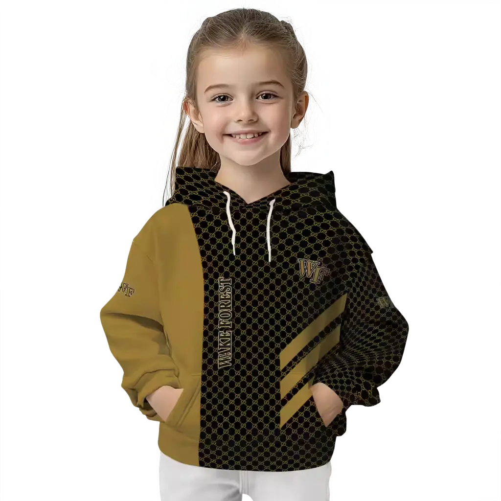 wake forest demon deacons monogram pattern gold hoodie top rated wake forest demon deacons monogram pattern gold hoodie top rated