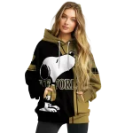 wake forest demon deacons playful snoopy gold hoodie best selling