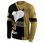 wake forest demon deacons playful snoopy gold hoodie best selling