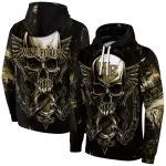 wake forest demon deacons skull artwork gold black hoodie best selling