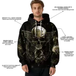 wake forest demon deacons skull artwork gold black hoodie best selling