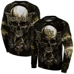wake forest demon deacons skull artwork gold black hoodie best selling