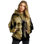wake forest demon deacons skull motif gold black hoodie best selling