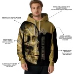 wake forest demon deacons skull motif gold black hoodie best selling