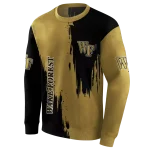 wake forest demon deacons splatter effect gold hoodie best selling