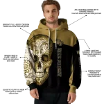 wake forest demon deacons sugar skull gold black hoodie best selling