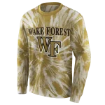 wake forest demon deacons tie dye pattern gold hoodie best selling