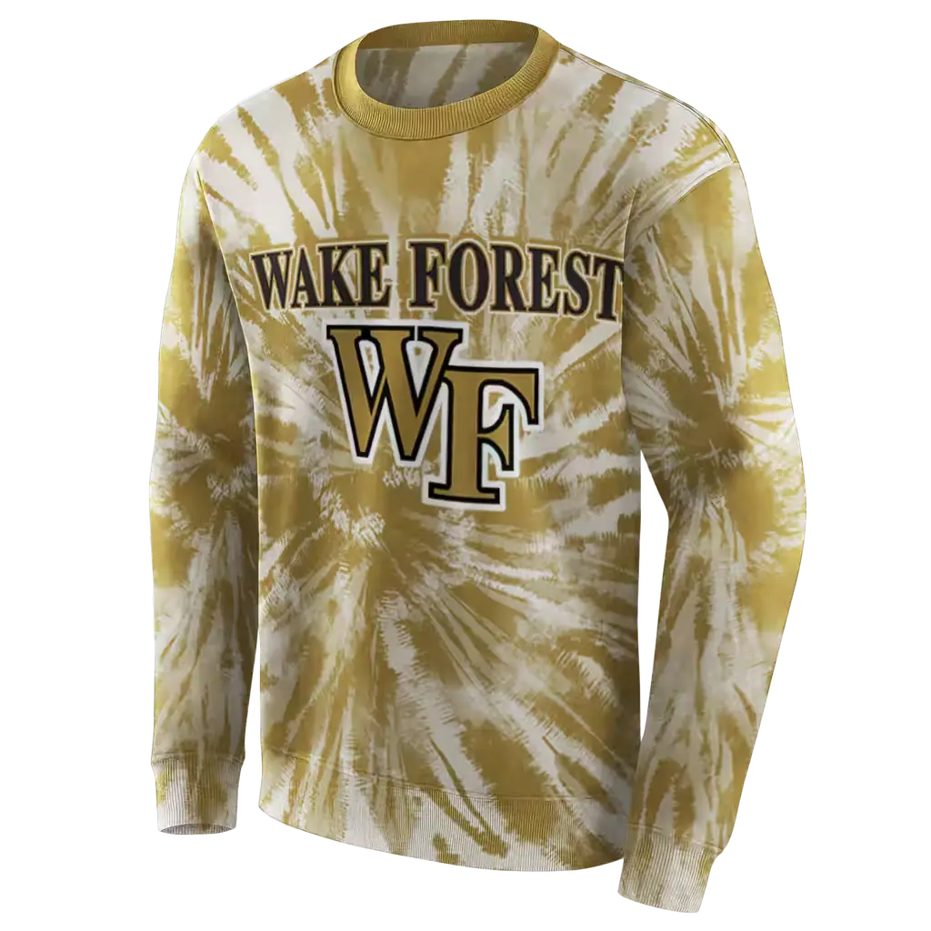 wake forest demon deacons tie dye pattern gold hoodie new arrival wake forest demon deacons tie dye pattern gold hoodie new arrival