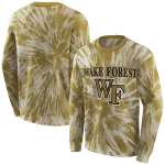 wake forest demon deacons tie dye pattern gold hoodie best selling