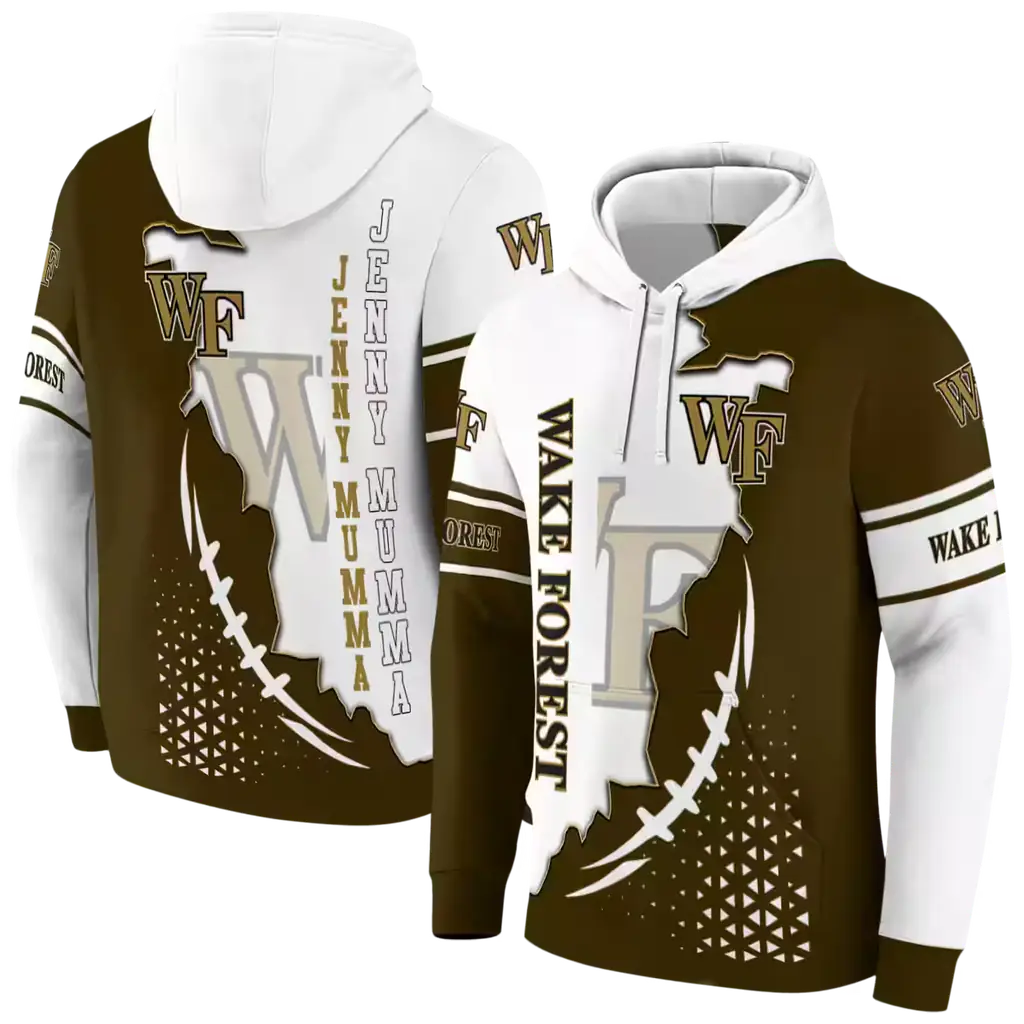 wake forest demon deacons triangular pattern gold white hoodie fashion forward wake forest demon deacons triangular pattern gold white hoodie fashion forward