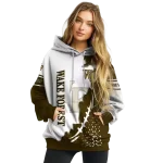 wake forest demon deacons triangular pattern gold white hoodie best selling