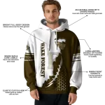 wake forest demon deacons triangular pattern gold white hoodie best selling