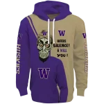 washington huskies achmed skull purple hoodie best selling