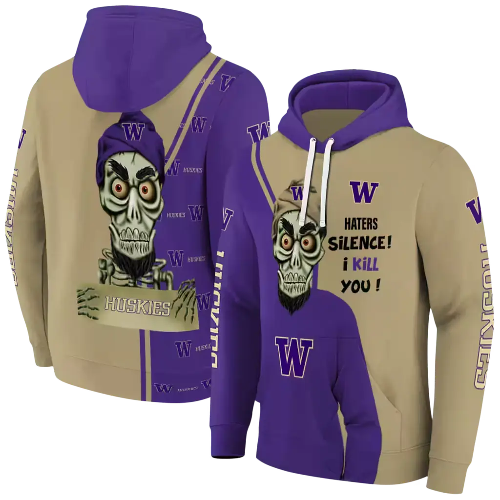 washington huskies achmed skull purple hoodie fashion forward washington huskies achmed skull purple hoodie fashion forward