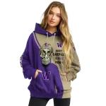 washington huskies achmed skull purple hoodie best selling