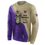 washington huskies achmed skull purple hoodie best selling