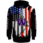 washington huskies american pride black hoodie best selling
