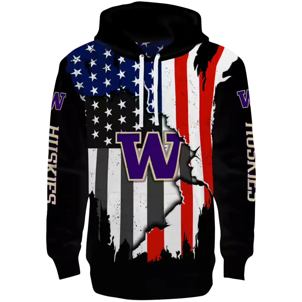 washington huskies american pride black hoodie best selling washington huskies american pride black hoodie best selling