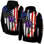 washington huskies american pride black hoodie best selling