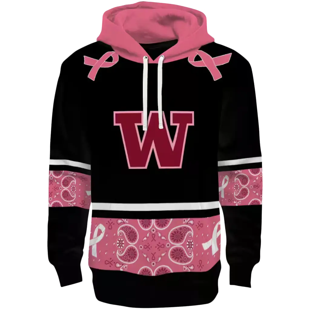 washington huskies awareness ribbon black pink hoodie best selling washington huskies awareness ribbon black pink hoodie best selling