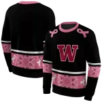 washington huskies awareness ribbon black pink hoodie best selling