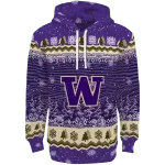 washington huskies christmas trees purple hoodie best selling