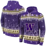 washington huskies christmas trees purple hoodie best selling