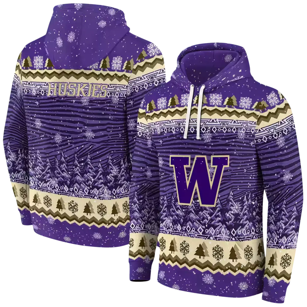 washington huskies christmas trees purple hoodie fashion forward washington huskies christmas trees purple hoodie fashion forward