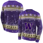 washington huskies christmas trees purple hoodie best selling