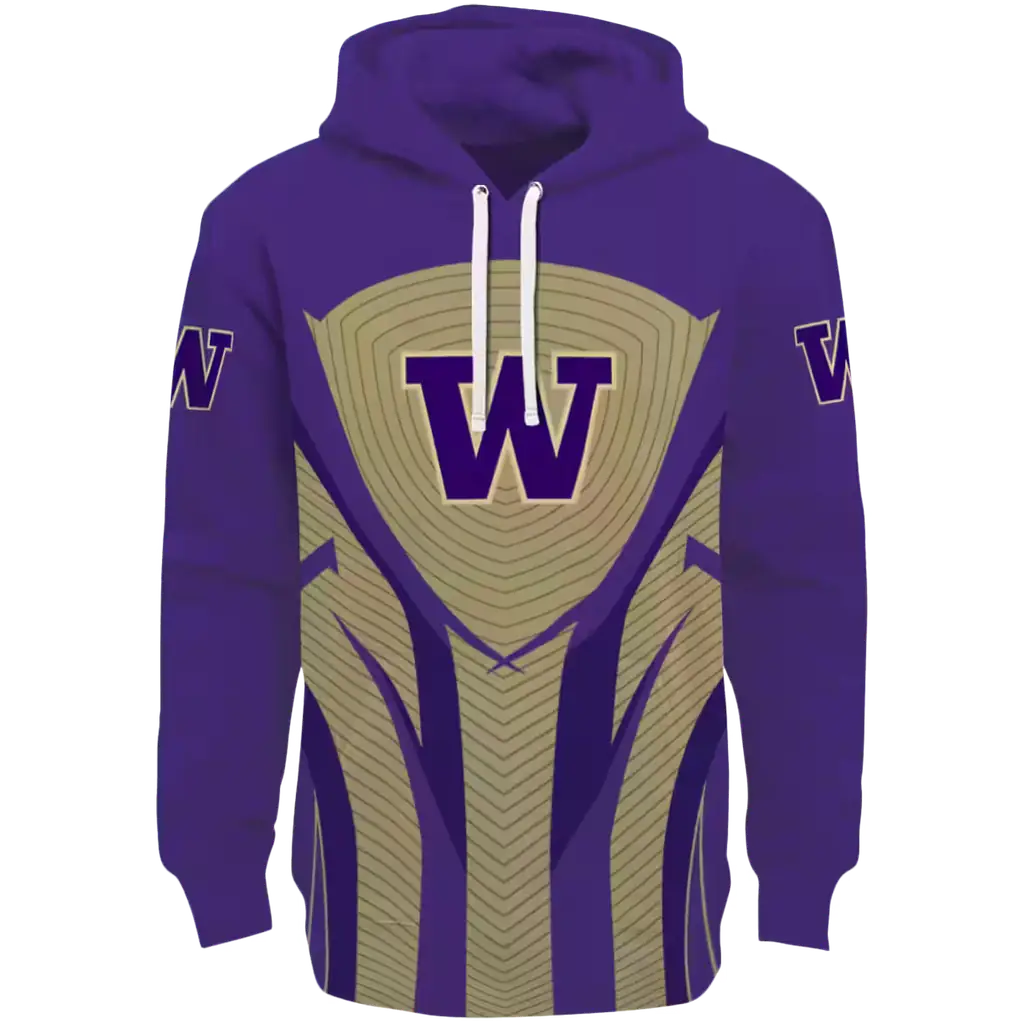 washington huskies concentric lines purple black hoodie best selling washington huskies concentric lines purple black hoodie best selling