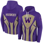washington huskies concentric lines purple black hoodie best selling